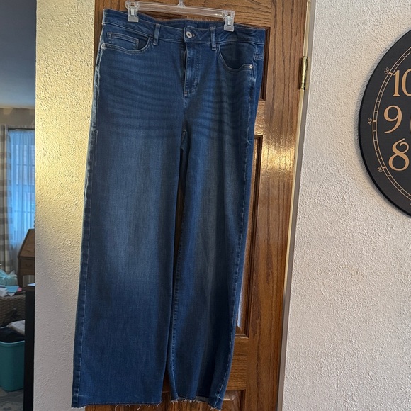J. Jill Blue Flare & Wide Leg Jeans - Picture 2 of 6